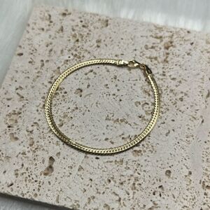 14K solid yellow gold braclet